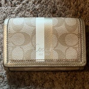 Perfect size tan coach wallet